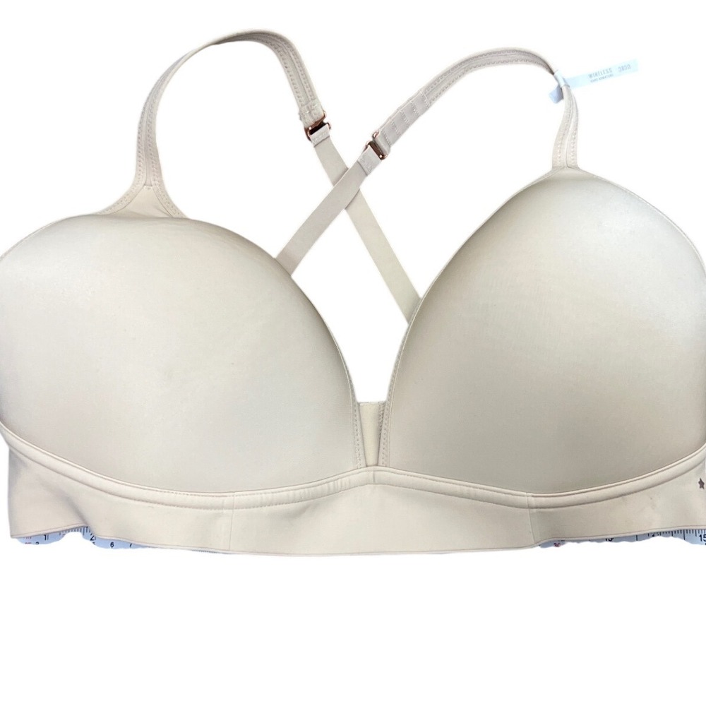 Aerie Real Me Wireless Full Coverage Bra Nude Beige 38DD Convertible Suppo NEW